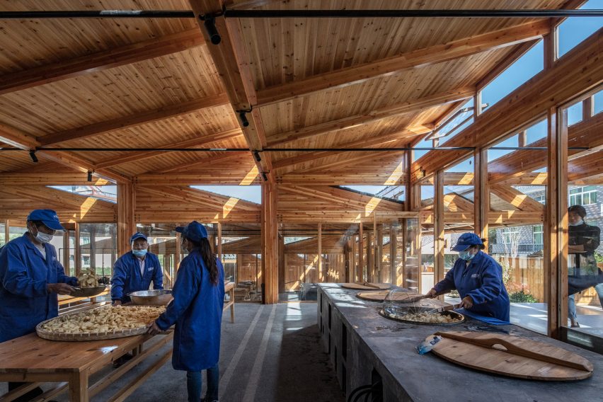 Wooden tofu factory in village of Caizhai, China, by DnA_Design and Architecture