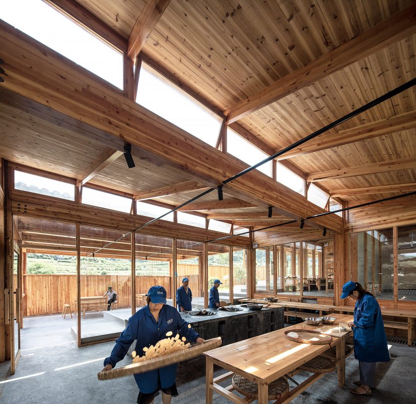 Wooden tofu factory in village of Caizhai, China, by DnA_Design and Architecture