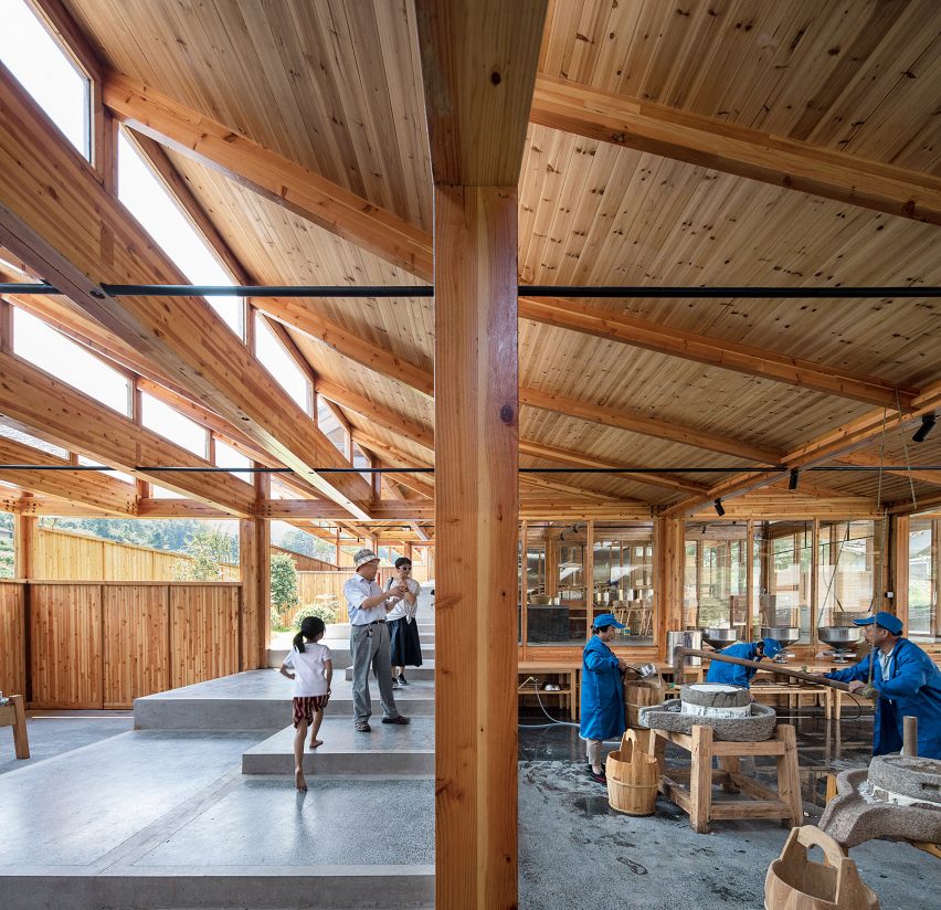 Wooden tofu factory in village of Caizhai, China, by DnA_Design and Architecture