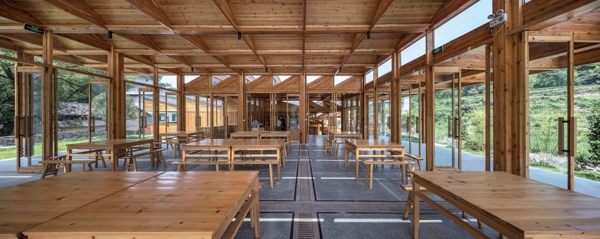 Wooden tofu factory in village of Caizhai, China, by DnA_Design and Architecture