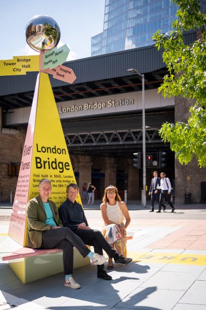 Charles Holland Architects designs The Tooley Street Triangle wayfinding installation for the London Festival of Architecture