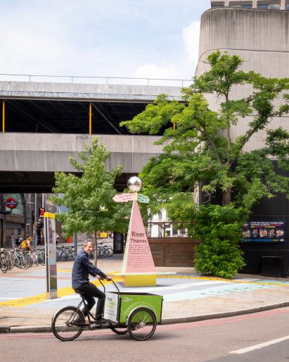 Charles Holland Architects designs The Tooley Street Triangle wayfinding installation for the London Festival of Architecture