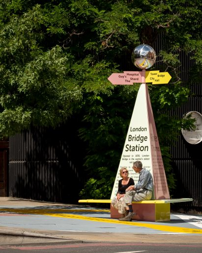 Charles Holland Architects designs The Tooley Street Triangle wayfinding installation for the London Festival of Architecture