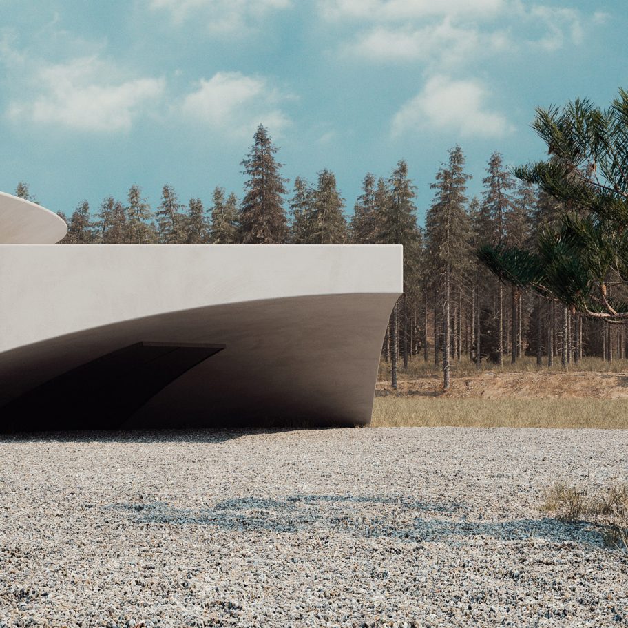 Commenters think “Bond villains” might like an underground concrete home concept