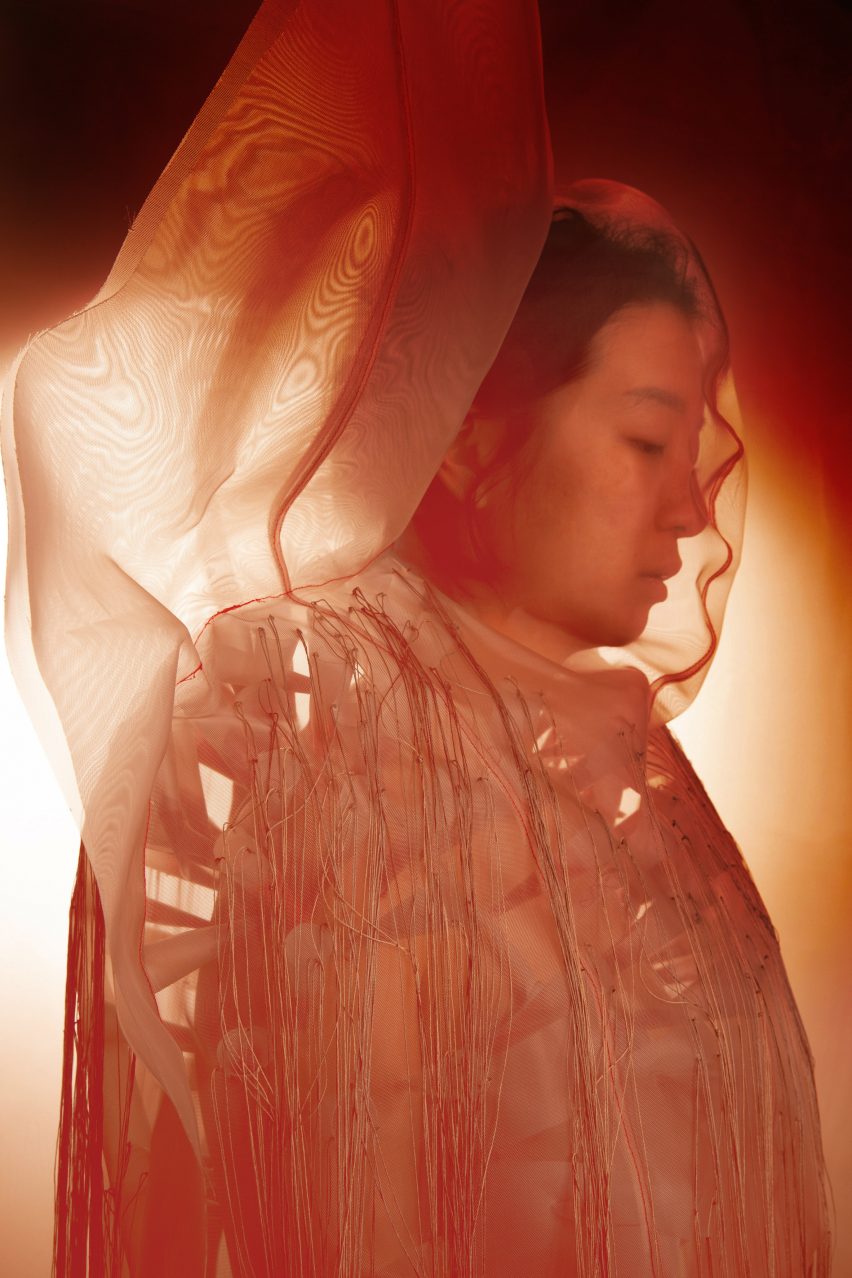 RISD graduate Violet Zhou translates mental states into ethereal fashion collection