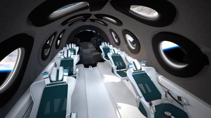 Virgin Galactic unveils SpaceshipTwo cabin interior designed with Seymourpowell