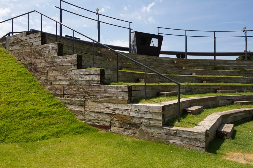 White Arbor and Open Air Theater by APL Design Workshop