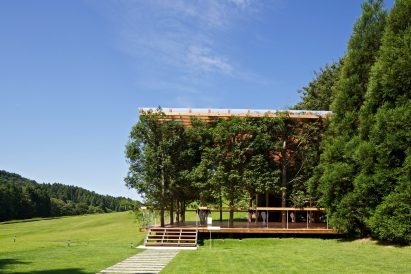 White Arbor and Open Air Theater by APL Design Workshop