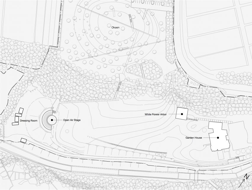 White Arbor and Open Air Theater by APL Design Workshop