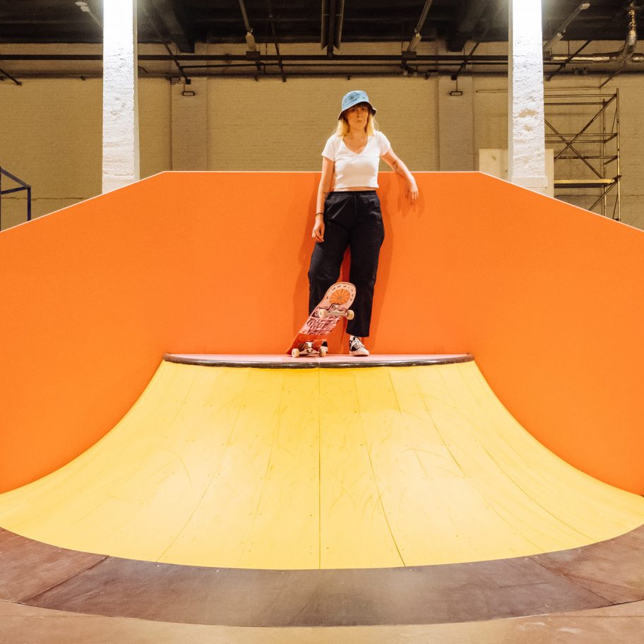 Colorama skate park within La Condition Publique in Lille, France, by Yinka Ilori 