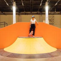 Colorama skate park within La Condition Publique in Lille, France, by Yinka Ilori 