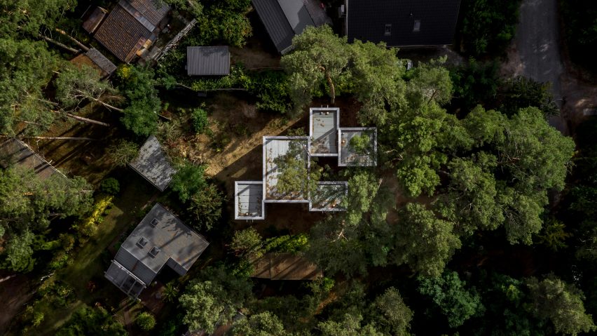Haus Koeris timber house in Klein Köris, Germany, by Zeller & Moye