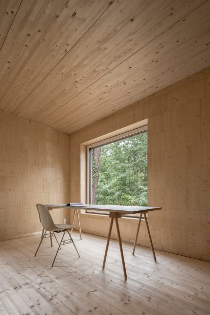 Haus Koeris timber house in Klein Köris, Germany, by Zeller & Moye
