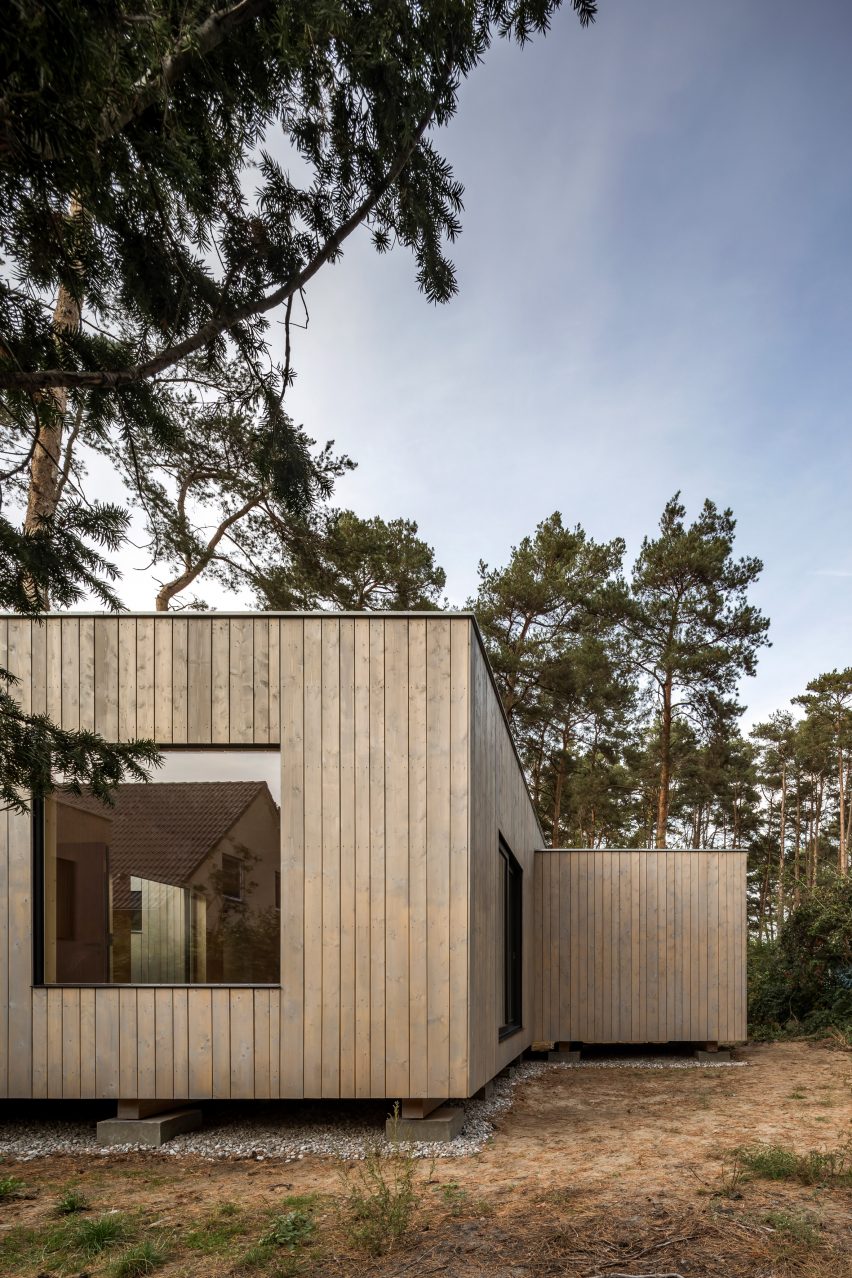 Haus Koeris timber house in Klein Köris, Germany, by Zeller & Moye