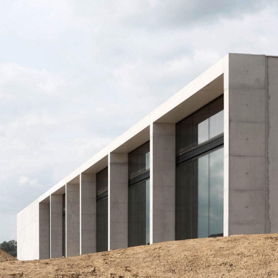 Facade of the crematorium