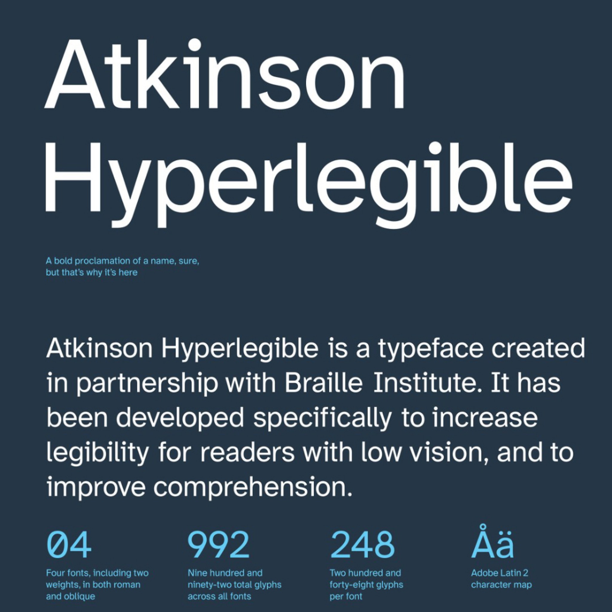 Atkinson Hyperlegible Typeface