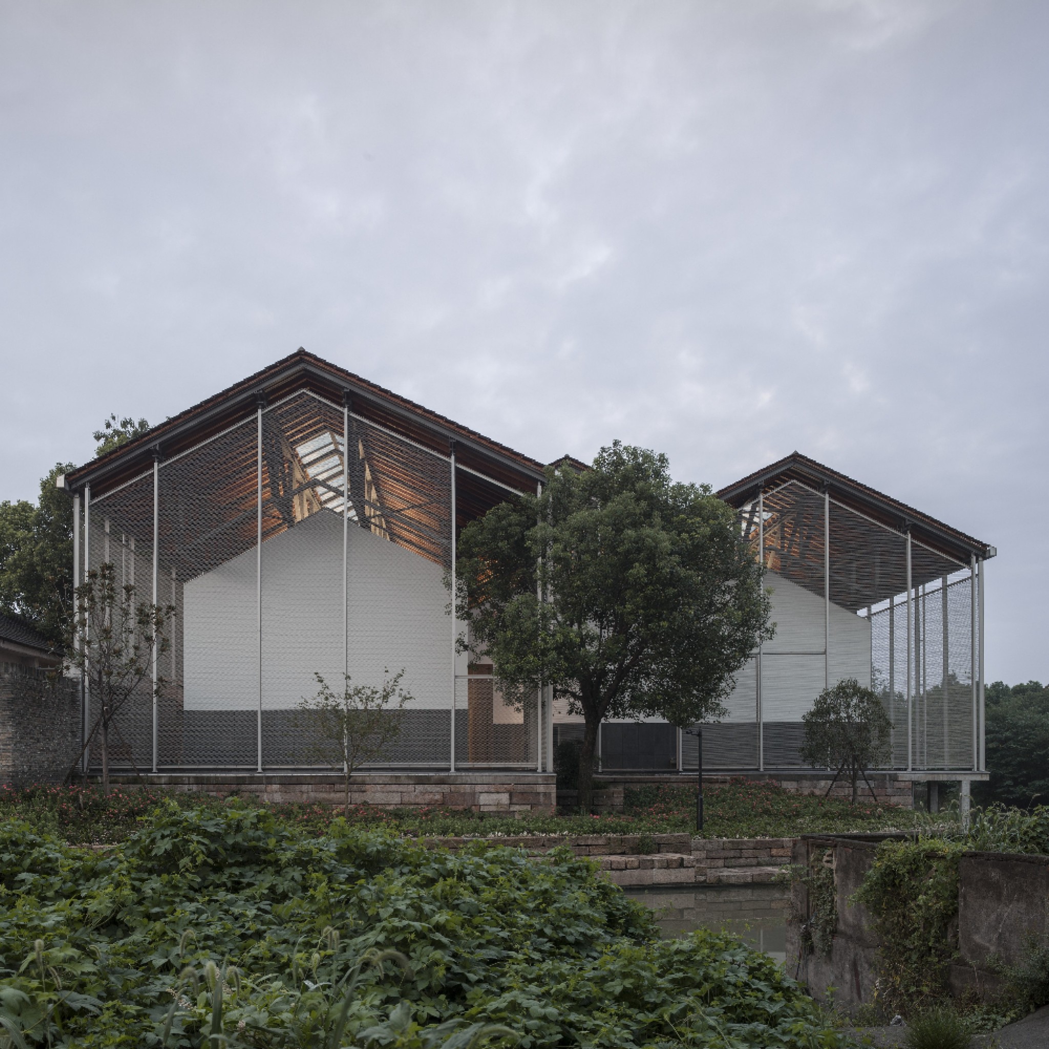 Exhibition Halls of Rice Barns by Lu + Architects