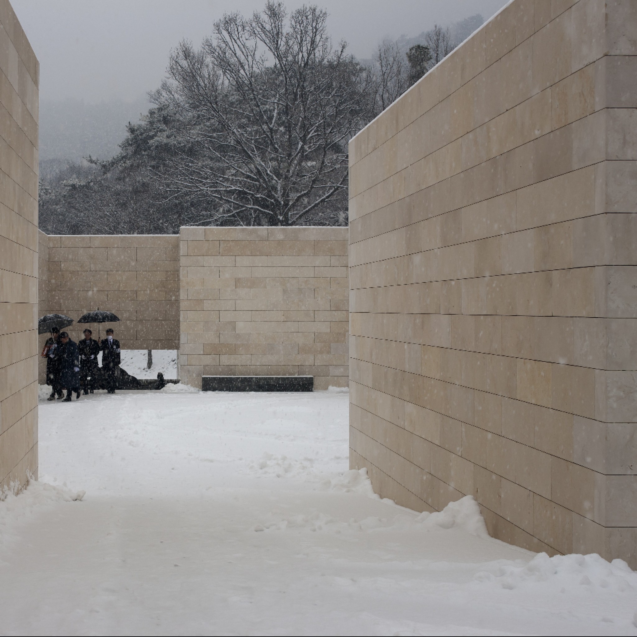 Bundang Memorial Park Cemetary Charnel House by Studiozt