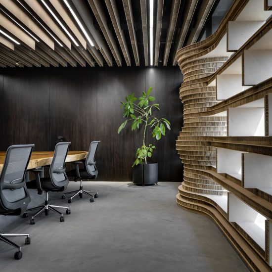 Office In Cardboard by Studio VDGA