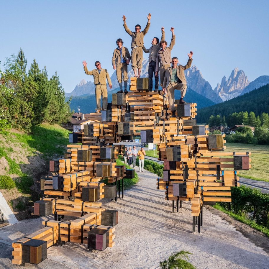 The Walkable Summit Book installation