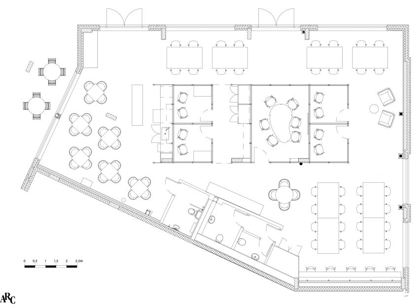 ARC Club co-working office in Homerton, London designed by Caro Lundin