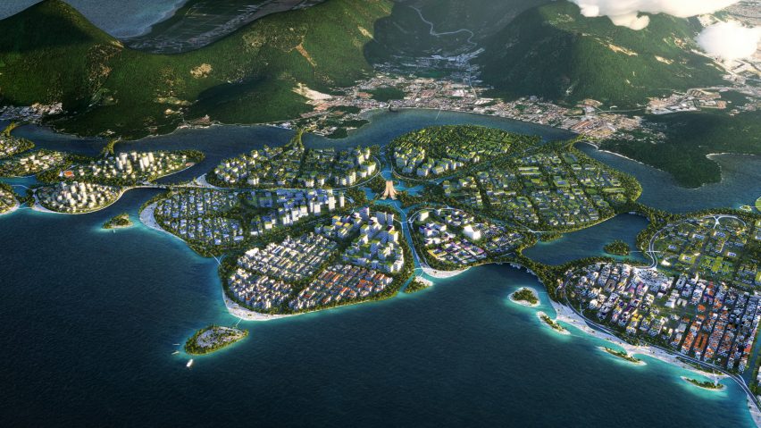BiodiverCity masterplan by BIG for Penang Island