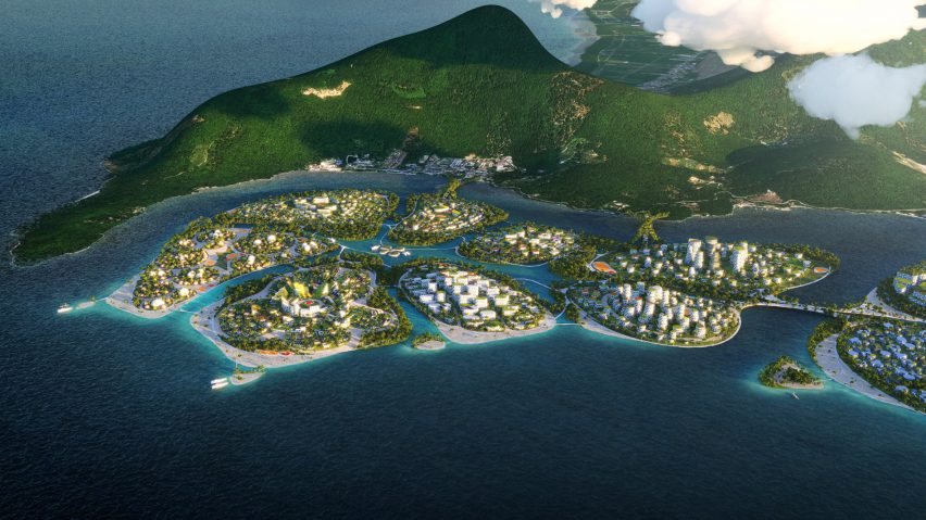 BiodiverCity masterplan by BIG for Penang Island