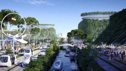 BiodiverCity masterplan by BIG for Penang Island