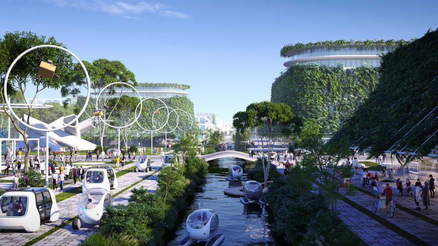 BiodiverCity masterplan by BIG for Penang Island