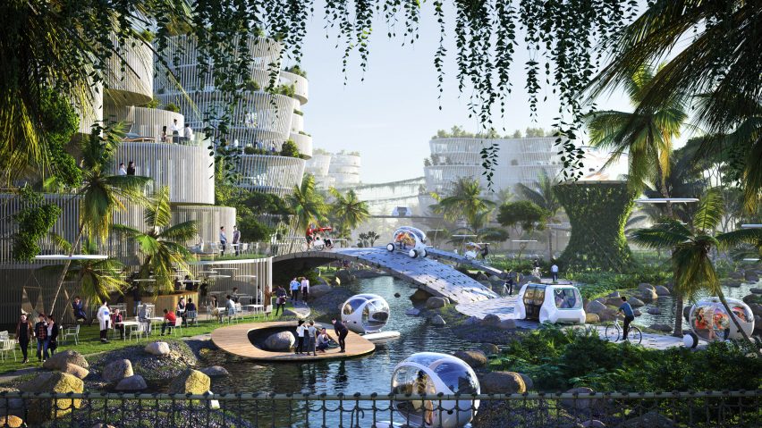 BiodiverCity masterplan by BIG for Penang Island