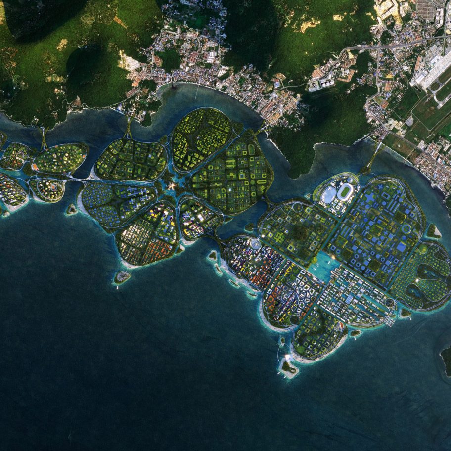 BiodiverCity masterplan by BIG for Penang Island