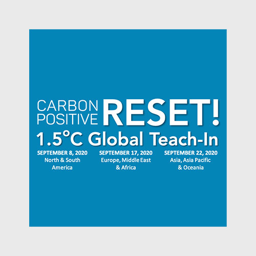 CarbonPositive Reset! 1.5ºC Global Teach-In