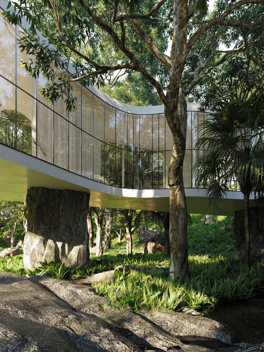 Casa Atibaia renderings designed by Charlotte Taylor and Nicholas Préaud