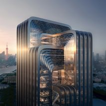 Visual of Zaha Hadid Architects proposal for CECEP Shanghai Campus