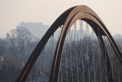 Chiswick Park Footbridge by Useful Studio in Chiswick, west London