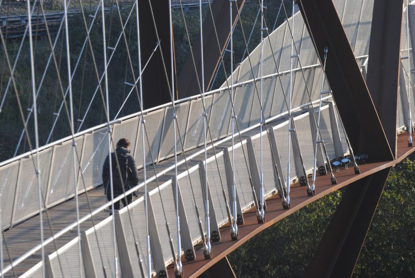 Chiswick Park Footbridge by Useful Studio in Chiswick, west London