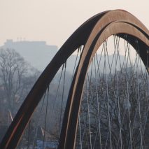 Chiswick Park Footbridge by Useful Studio in Chiswick, west London