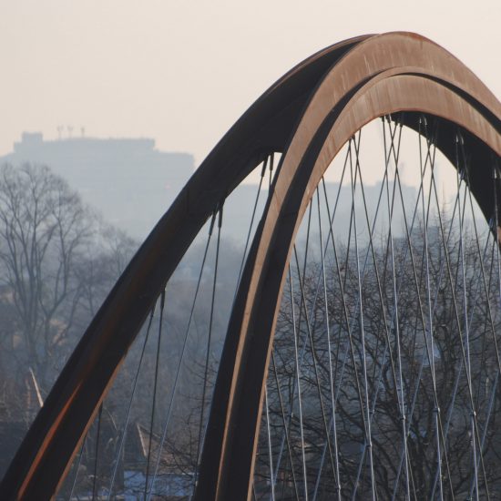 Chiswick Park Footbridge by Useful Studio in Chiswick, west London