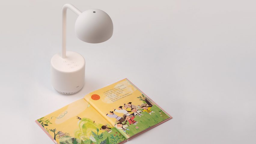 Clova Lamp is an AI-powered light that reads books to children