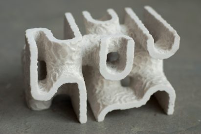 Coral Carbonate 3D-printed units by Objects and Ideograms