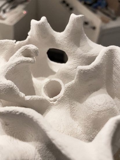 Coral Carbonate 3D-printed units by Objects and Ideograms