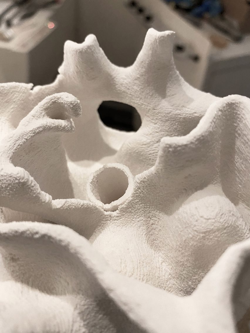 Coral Carbonate 3D-printed units by Objects and Ideograms