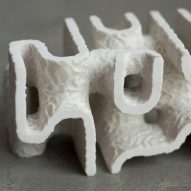 Coral Carbonate 3D-printed units by Objects and Ideograms