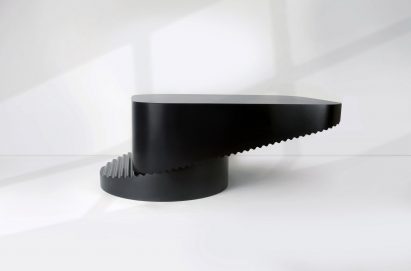 Erika Cross models convertible Step table after industrial tools