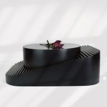 Erika Cross models convertible Step table on industrial tools
