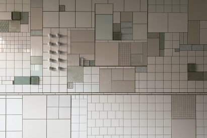 Swimming pool mural by Folkform