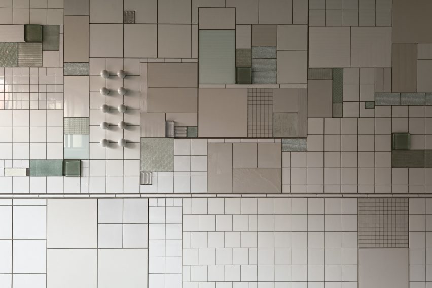 Swimming pool mural by Folkform