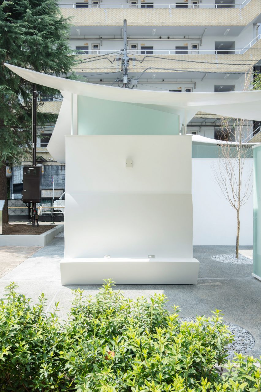 Public toilet in Tokyo's Ebisu East Park by Fumihiko Maki