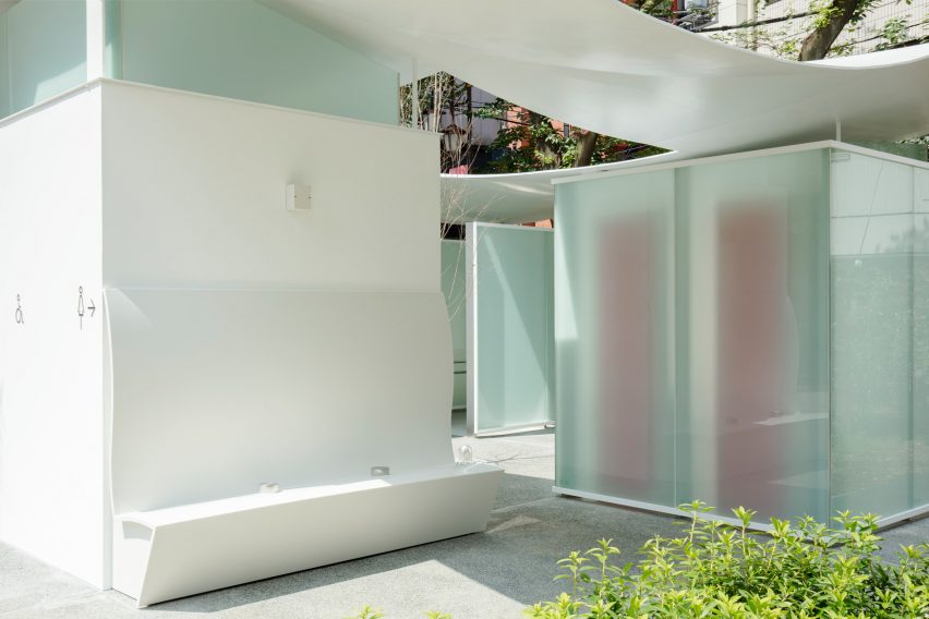 Public toilet in Tokyo's Ebisu East Park by Fumihiko Maki