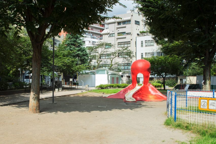 Public toilet in Tokyo's Ebisu East Park by Fumihiko Maki
